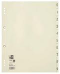 Trennblatt A4, aus 200 g/m² Kraftkarton Ziffen 0-9...