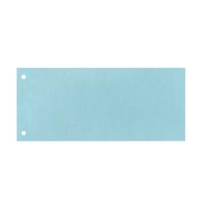 Oxford Trennstreifen, aus Karton 190 g/m², 1x8 cm gelocht, blau, Packung mit 100 Stück