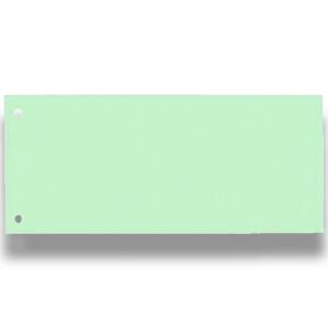 Oxford Trennstreifen, aus Karton 190 g/m², 1x8 cm gelocht, grün, Packung mit 100 Stück