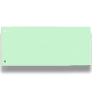 Trennstreifen, Karton 190 g/m², 1x8 cm gelocht, grün, 100 Stück