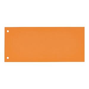 Trennstreifen, Karton 190 g/m², 1x8 cm gelocht, orange, t 100 Stück
