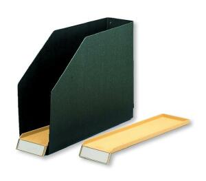 ELBA Kassette, aus Hartpappe (RC) 1,3 mm stark, für Einstellmappen und -hefter, für ca. 790 DIN A4 quer-Blätter, schwarz