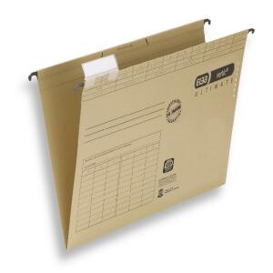ELBA Hängemappe "vertic ULTIMATE", mit Komfort-Sichtreiter, für ca. 330 DIN A4-Blätter, naturbraun, 10er-Pack