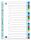 Oxford Register A4 (225 x 297 mm), aus 0,12 mm starker PP-Folie, A-Z, 21 Blatt, durchgefärbt 6-farbig, Deckblatt weiß
