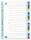 Register A4 0,12 mm starker PP-Folie, A-Z, 21 Blatt, 6-farbig,