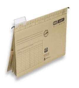 ELBA Kredit -und Personalhefter"vertic ULTIMATE" mit Komfort-Sichtreiter und 4 kaufm. Heftungen, für ca. 200 DIN A4-Blätter, naturbraun, 5er-Pack