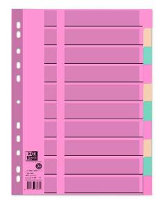 Oxford Register A4+ (225 x 297 mm), aus Tauenpapier (RC) 110 g/m², blanko, 10 Blatt, durchgefärbt 5-farbig