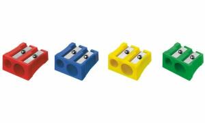 WESTCOTT Doppel-Spitzer, aus Kunsts toff, 4 Farben sortiert (62350090)