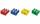 WESTCOTT Doppel-Spitzer, aus Kunsts toff, 4 Farben sortiert (62350090)