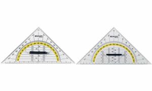WESTCOTT Geometriedreieck, Hypotenuse: 14 0 mm, mit Griff (62350180)