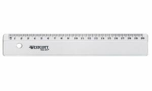 WESTCOTT Flachlineal, aus Kunststof f, Länge: 150 mm (62350185)