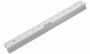 WESTCOTT Lineal, Länge: 300 mm, aus Aluminium, mit Griff (62350211)