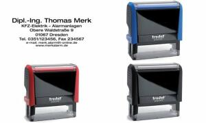 trodat Textstempelautomat Printy 49 15 4.0, 7-zeilig, rot (62514871)