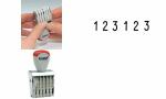 trodat Ziffernstempel, 6-stellig, A bdruckmaße: 4 x...