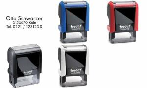 trodat Textstempelautomat Printy 49 10 4.0, 3-zeilig, schwarz (62514932