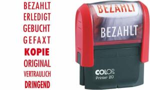 COLOP Textstempel Printer 20 L DRI NGEND, mit Textplatte (62518266)