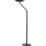 Unilux VARIALUX ARTICULATED LED-Stehleuchte schwarz, flexibel durch Gelenkarm, dimmbar, Drehschalter am Mast, warmweißes Licht