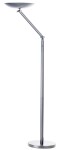 Unilux VARIALUX ARTICULATED LED-Stehleuchte metallgrau, flexibel durch Gelenkarm, dimmbar, Drehschalter am Mast, warmweißes Licht