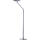 Unilux VARIALUX ARTICULATED LED-Stehleuchte metallgrau, flexibel durch Gelenkarm, dimmbar, Drehschalter am Mast, warmweißes Licht