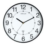 Unilux WAVE Wanduhr mit Funksteuerung schwarz,...