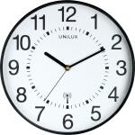 Unilux MAXI WAVE Wanduhr mit Funksteuerung schwarz,...