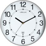Unilux MAXI WAVE Wanduhr mit Funksteuerung metallgrau,...