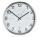 Unilux OUTDOOR Wanduhr metallgrau, Durchmesser: 35,5 cm, geeignet für Außenbereiche (spritzwassergeschützt, rostfrei), funkgesteuert, geräuscharm