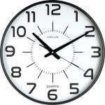 Unilux MAXI POP Wanduhr schwarz, Durchmesser: 37,5 cm,...