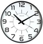 Unilux MAXI POP Wanduhr schwarz, Durchmesser: 37,5 cm,...