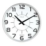 Unilux MAXI POP Wanduhr grau, Durchmesser: 37,5 cm,...