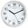 Unilux ATTRACTION Wanduhr mit Magnetbefestigung metallgrau, Durchmesser: 22 cm, Quarzuhrwerk, leise schleichende Zeiger, m. Batterie