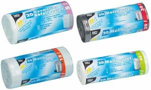 STARPAK Müllbeutel - 18 L, LDPE, weiß, 30 Stück