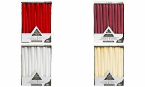 PAPSTAR Leuchterkerzen, 22 mm, bord eaux, 50er Pack (6417961)