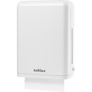 satino by wepa Falthandtuch-Spender groß, weiß (6420681)