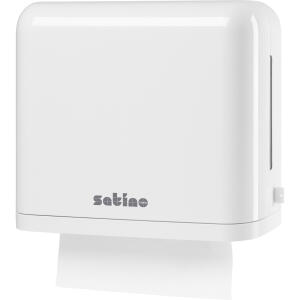 satino by wepa Falthandtuch-Spender klein, weiß (6420682)