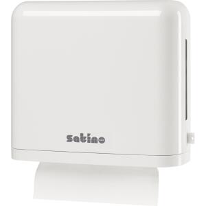 satino by wepa Falthandtuch-Spender Interfalz, weiß (6420688)