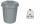 keeeper Abfalltonne Maxi-Tonne mat s, 23 Liter, silber (6440066)