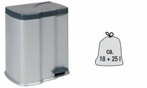 keeeper Abfalltreteimer gunnar, s ilber/anthrazit (6440071)