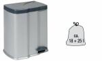 keeeper Abfalltreteimer gunnar, s ilber/anthrazit (6440071)