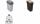 keeeper Abfalleimer magne, 10 Lit er, silber / grau (6440352)