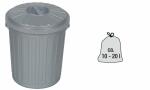 keeeper Abfalltonne Mini-Tonne mat s, 7 Liter, graphite...