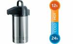 emsa Pump-Isolierkanne PRESIDENT, 3 ,0 Liter, Edelstahl...