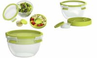 emsa Salatbox CLIP & GO, 1,0 Liter, transparent /...