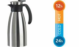 emsa Isolierkanne SOFT GRIP, 1,5 Li ter, schwarz / Edelstahl (6460528)