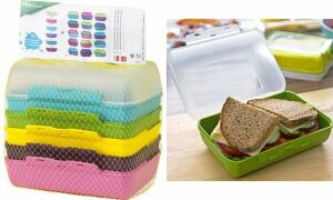 emsa Brotdose VARIABOLO Clipbox Set , 6-teilig, farbig (6461197)