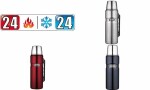 THERMOS Isolierflasche STAINLESS KI NG, 1,2 Liter, rot...