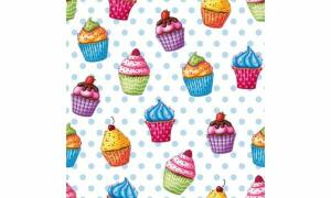 PAPSTAR Motivservietten Cupcakes, 330 x 330 mm (6482736)