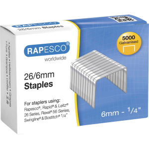 RAPESCO Heftklammern 24/6, verzinkt , 5.000 Stück (65800127)