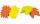 agipa Signal-Etiketten Stern, gel b/orange, 240 x 320 mm (66000053)