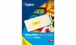 agipa Adress-Etiketten, 70 x 35 mm, neongelb (66000246)